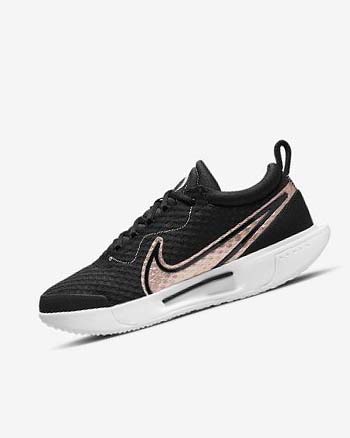 Zapatos de Tenis Nike Court Zoom Pro Mujer Negras Blancas Metal Rojas Marrones | CO3173